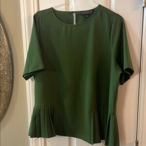 Eloquii Green short Sleeve Blouse